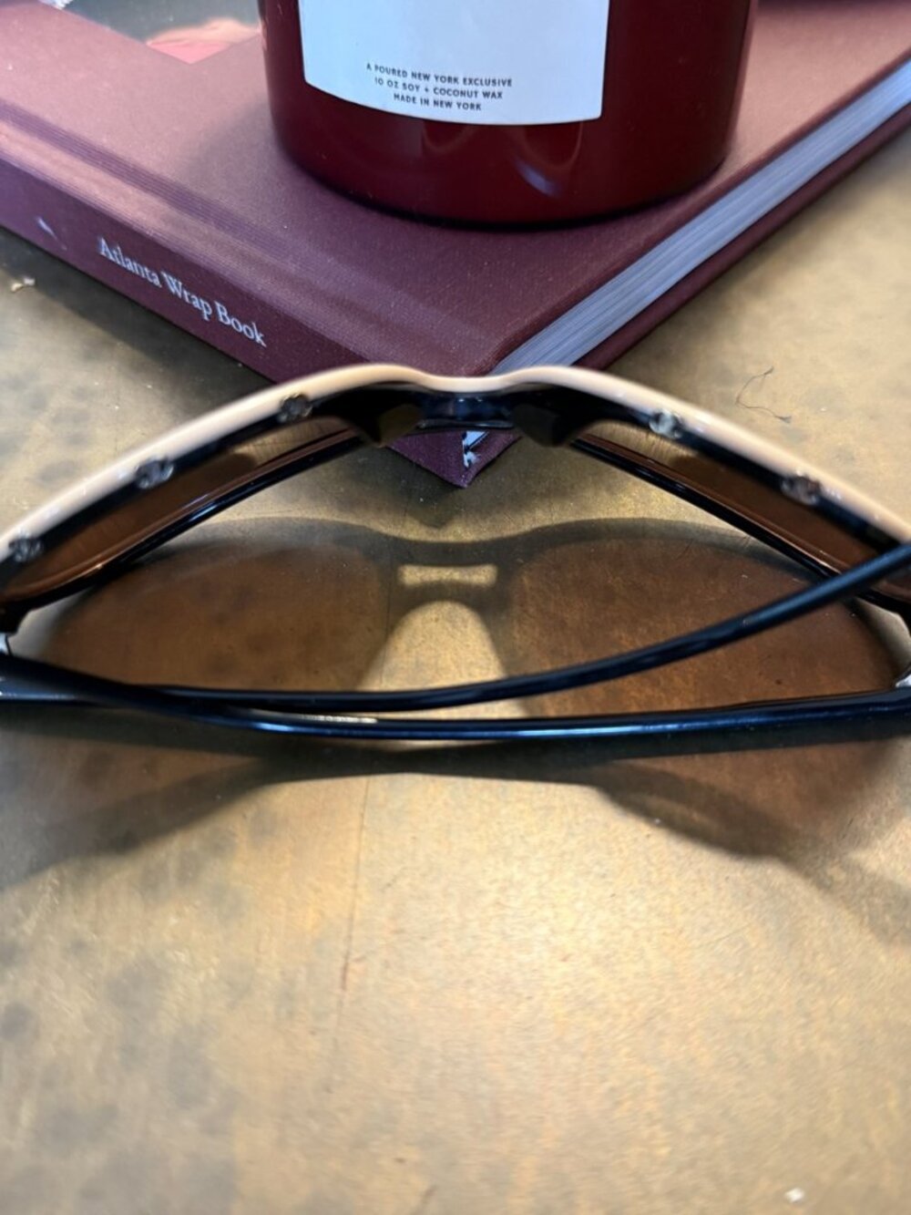 CHANEL Nude & Black Logo Frame Sunglasses O/S - Picture 7 of 7